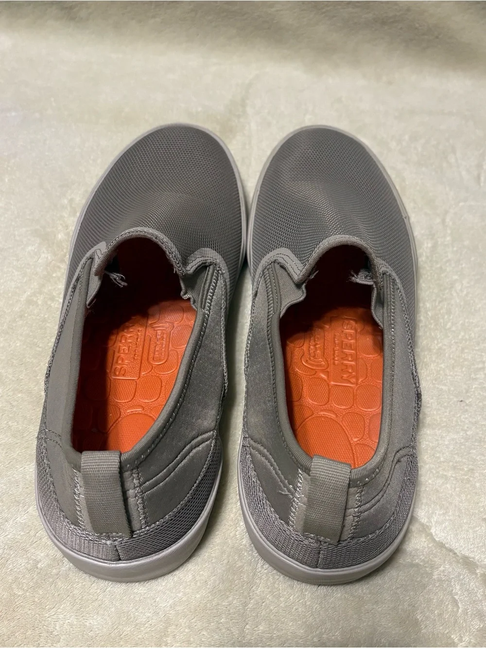 Sperry Men's Gray Mesh Slip-On Loafers